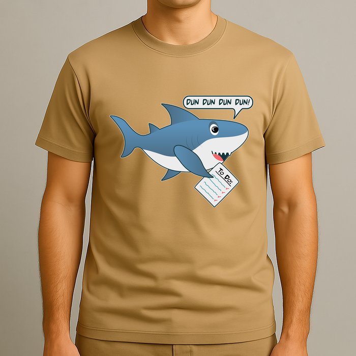 Funny Dun Dun To Do List Shark T-Shirt