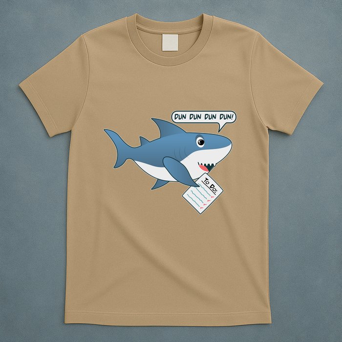 Funny Dun Dun To Do List Shark T-Shirt