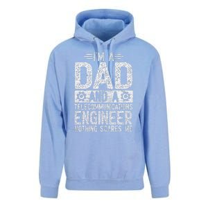 Fathers Day Dad IM Dad And Telecommunications Engineer Unisex Surf Hoodie