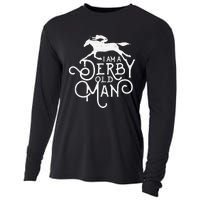 Funny Derby Day Derby Old Man Kentucky Horse Racing Cooling Performance Long Sleeve Crew