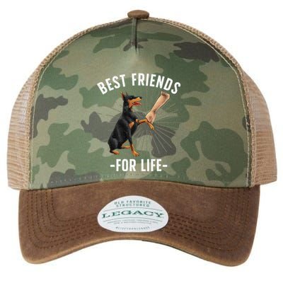Funny Doberman Design For  Doberman Pinscher Lovers Legacy Tie Dye Trucker Hat