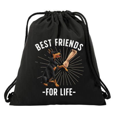 Funny Doberman Design For  Doberman Pinscher Lovers Drawstring Bag