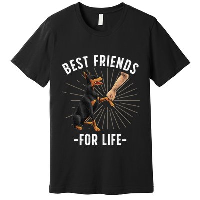 Funny Doberman Design For  Doberman Pinscher Lovers Premium T-Shirt