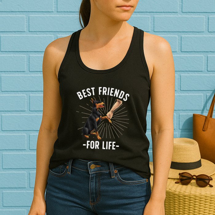 Funny Doberman Design For  Doberman Pinscher Lovers Womens Tank Top