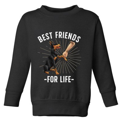 Funny Doberman Design For  Doberman Pinscher Lovers Toddler Sweatshirt