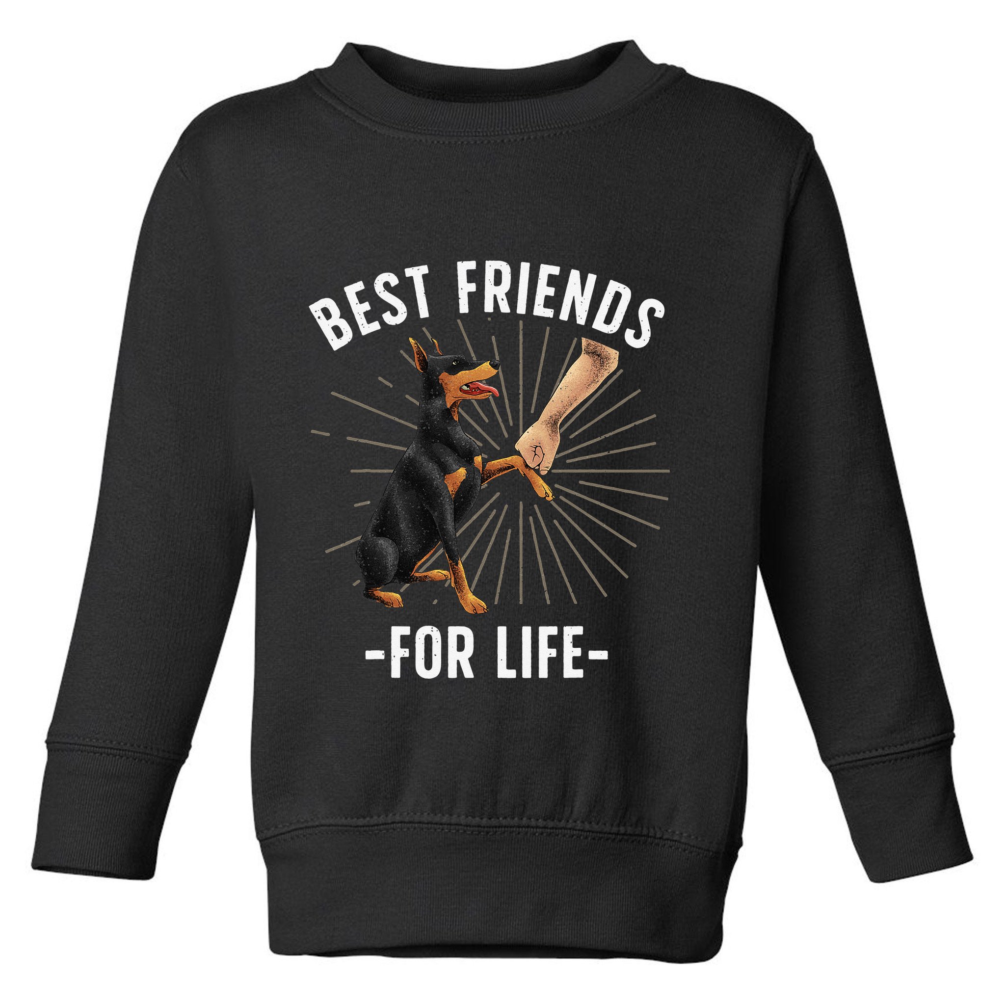 Funny Doberman Design For  Doberman Pinscher Lovers Toddler Sweatshirt