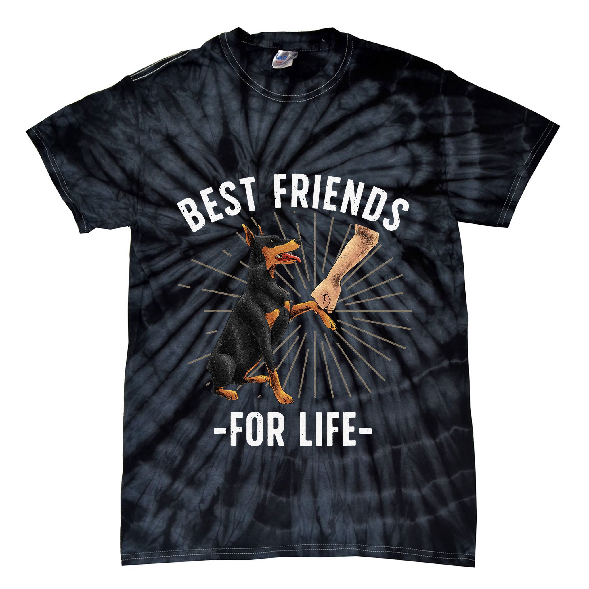 Funny Doberman Design For  Doberman Pinscher Lovers Tie-Dye T-Shirt