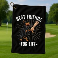 Funny Doberman Design For  Doberman Pinscher Lovers Golf Towel
