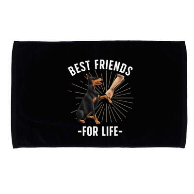 Funny Doberman Design For  Doberman Pinscher Lovers Microfiber Hand Towel