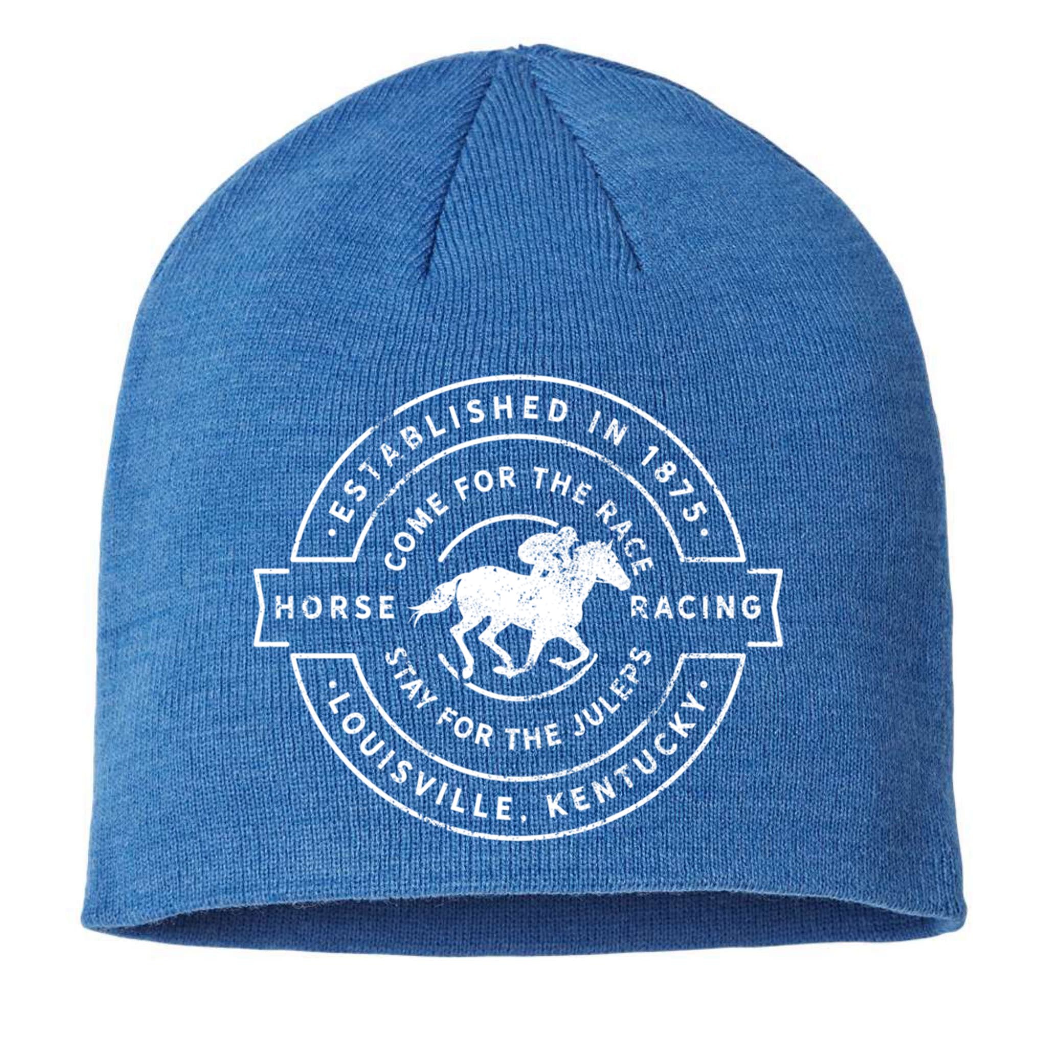 Funny Derby Day Kentucky Horse Racing And Mint Juleps Gift Sustainable Beanie