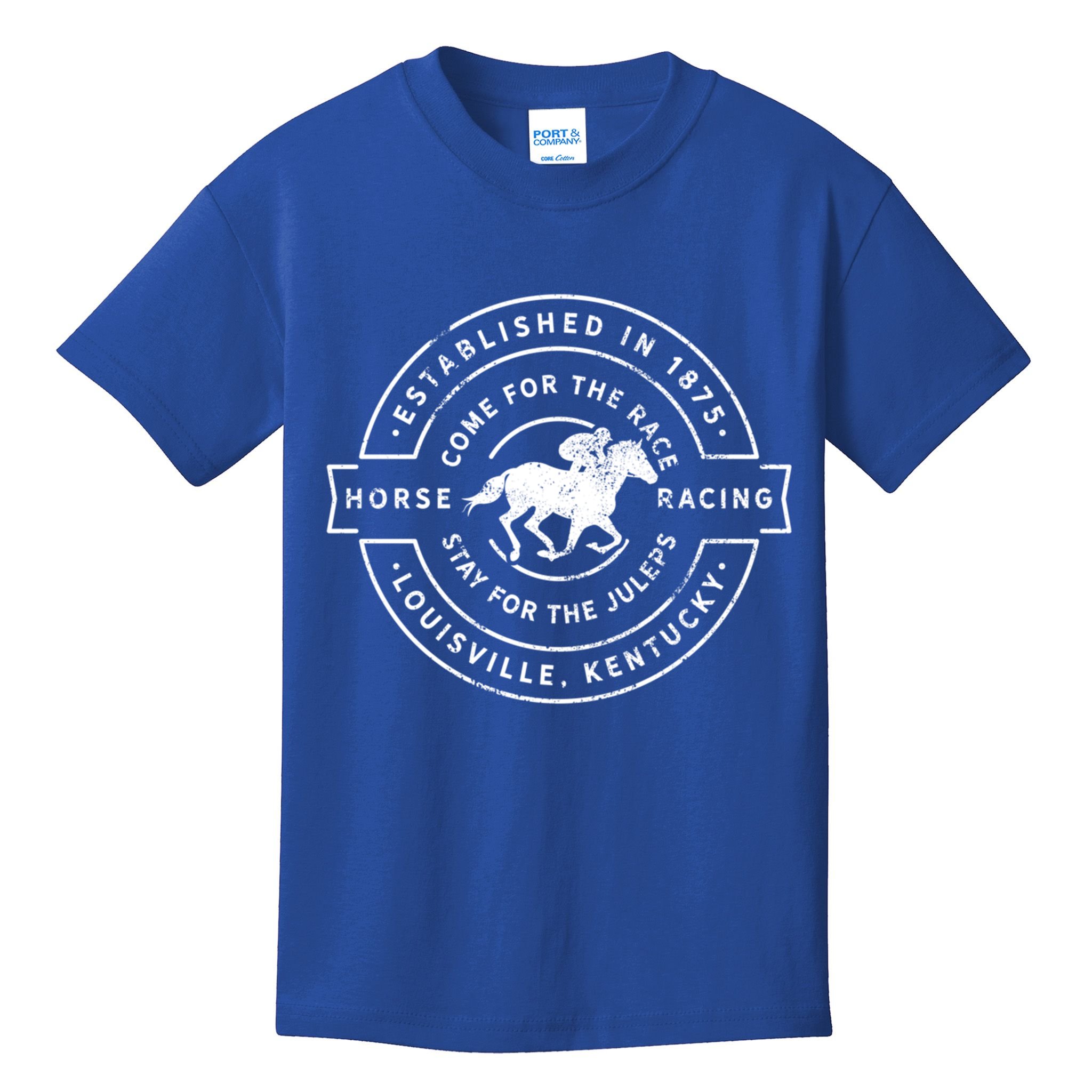 Funny Derby Day Kentucky Horse Racing And Mint Juleps Gift Kids T-Shirt