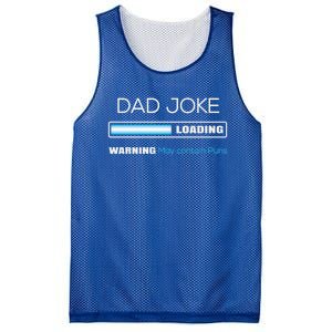 Fathers Day Dad Joke Loading Warning Punny Dad Great Gift Mesh Reversible Basketball Jersey Tank