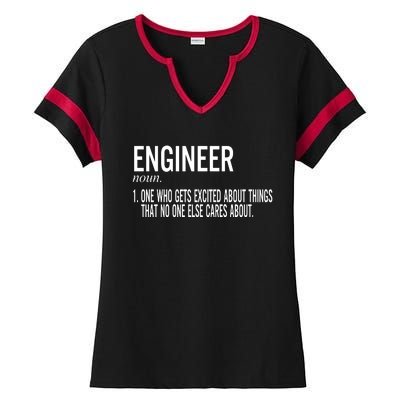 Father's Day Definition Of An Engineering Gifts For Engineers Gifts For Dad Fami Ladies Halftime Notch Neck Tee