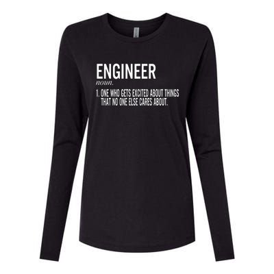 Father's Day Definition Of An Engineering Gifts For Engineers Gifts For Dad Fami Womens Cotton Relaxed Long Sleeve T-Shirt