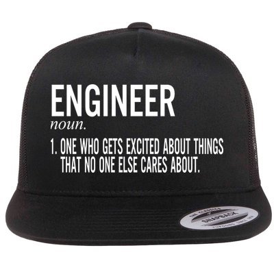 Father's Day Definition Of An Engineering Gifts For Engineers Gifts For Dad Fami Flat Bill Trucker Hat