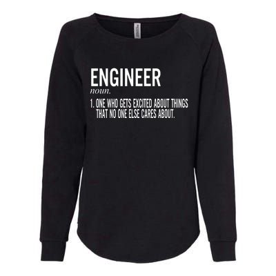 Father's Day Definition Of An Engineering Gifts For Engineers Gifts For Dad Fami Womens California Wash Sweatshirt