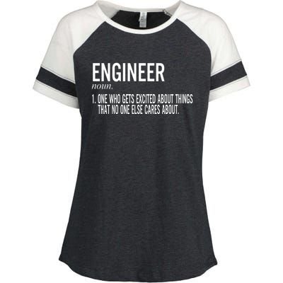 Father's Day Definition Of An Engineering Gifts For Engineers Gifts For Dad Fami Enza Ladies Jersey Colorblock Tee