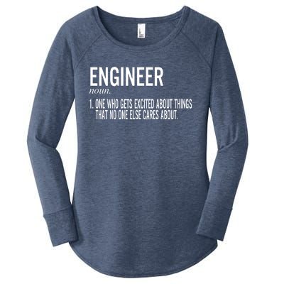 Father's Day Definition Of An Engineering Gifts For Engineers Gifts For Dad Fami Women's Perfect Tri Tunic Long Sleeve Shirt