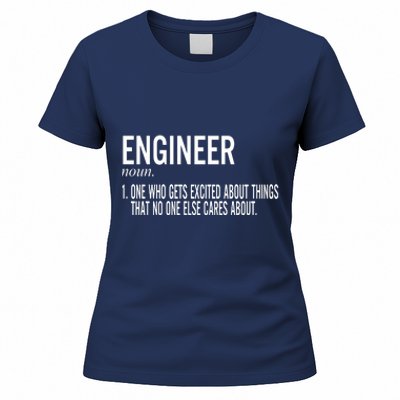 Father's Day Definition Of An Engineering Gifts For Engineers Gifts For Dad Fami Women's T-Shirt