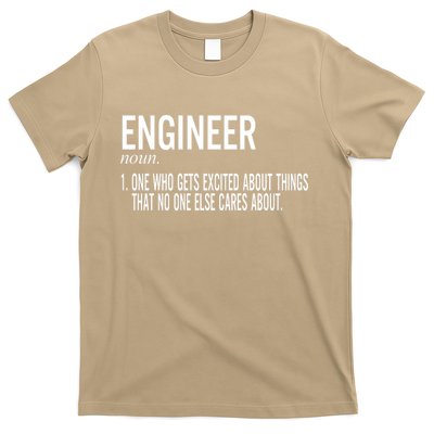 Father's Day Definition Of An Engineering Gifts For Engineers Gifts For Dad Fami T-Shirt