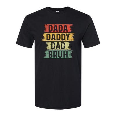 Funny Dada Daddy Dad Bruh Vintage Fathers Day Father Tee Softstyle® CVC T-Shirt