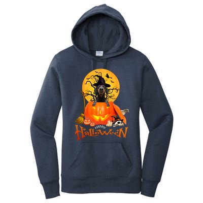 Funny Dachshund Dog Spooky Halloween Women's Pullover Hoodie