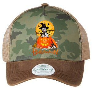 Funny Dalmatian Dog Spooky Halloween Legacy Tie Dye Trucker Hat