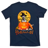 Funny Dalmatian Dog Spooky Halloween T-Shirt