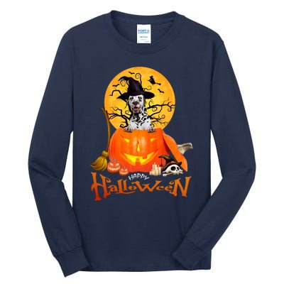 Funny Dalmatian Dog Spooky Halloween Tall Long Sleeve T-Shirt