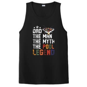 Father's Day Dad The Pool Billiards Legend Gift For Dad PosiCharge Competitor Tank