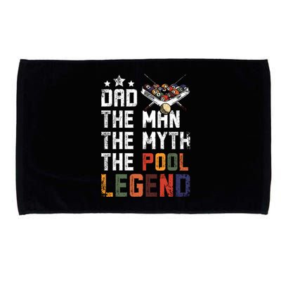 Father's Day Dad The Pool Billiards Legend Gift For Dad Microfiber Hand Towel