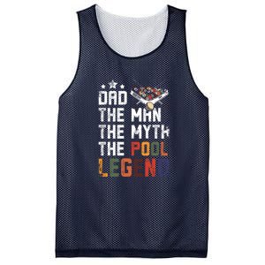 Father's Day Dad The Pool Billiards Legend Gift For Dad Mesh Reversible Basketball Jersey Tank