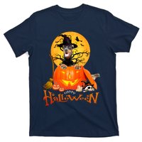 Funny Dobermann Dog Spooky Halloween T-Shirt