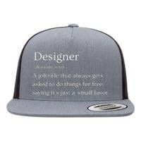 Funny Designer Definition Flat Bill Trucker Hat