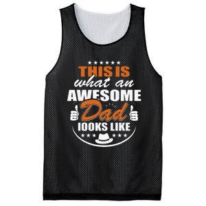 Father's Dad Day This is what an Awesome Dad looks like Mesh Reversible Basketball Jersey Tank