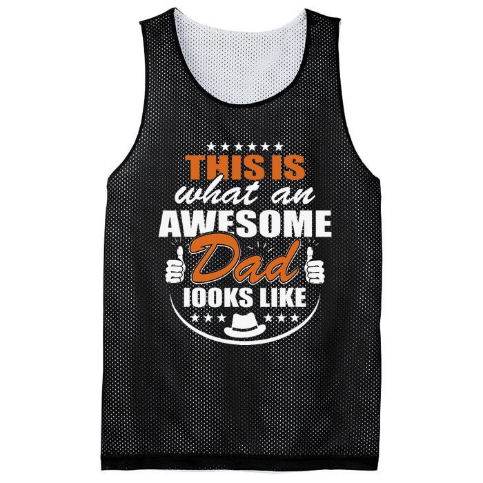 Father's Dad Day This is what an Awesome Dad looks like Mesh Reversible Basketball Jersey Tank