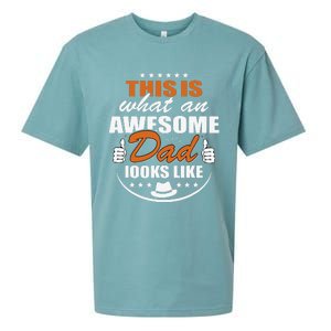 Father's Dad Day This is what an Awesome Dad looks like Sueded Cloud Jersey T-Shirt