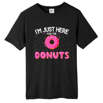 Funny Doughnut Donut Lover Im Just Here For The Donuts Tall Fusion ChromaSoft Performance T-Shirt