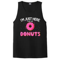 Funny Doughnut Donut Lover Im Just Here For The Donuts PosiCharge Competitor Tank