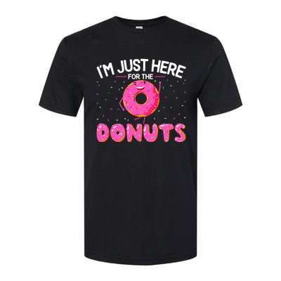 Funny Doughnut Donut Lover Im Just Here For The Donuts Softstyle CVC T-Shirt