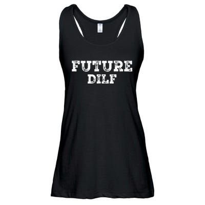 Fathers Day D.I.L.F. Devoted Involved Loving Father DILF Ladies Essential Flowy Tank