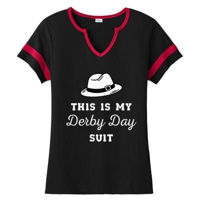 Funny Derby Day Kentucky Attire 2024 Ladies Halftime Notch Neck Tee