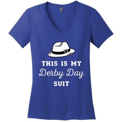 Funny Derby Day Kentucky Attire 2024 Women's V-Neck T-Shirt