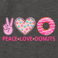 Funny Doughnut Donut Lover Peace Love Donuts Themed Vector Backpack