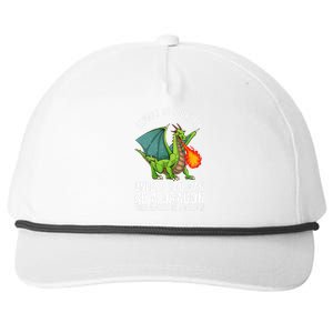 Funny Dragon Design For Men Women Kids Fantasy Dragon Lover Snapback Five-Panel Rope Hat