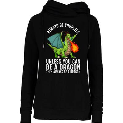 Funny Dragon Design For Men Women Kids Fantasy Dragon Lover Womens Funnel Neck Pullover Hood