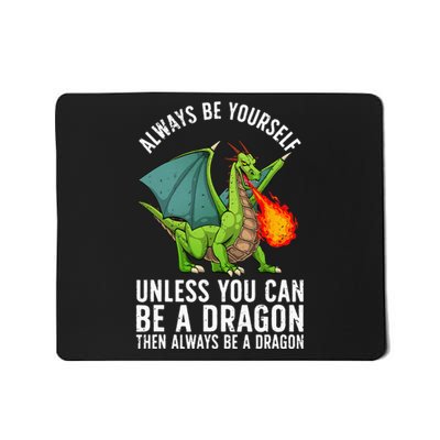 Funny Dragon Design For Men Women Kids Fantasy Dragon Lover Mousepad