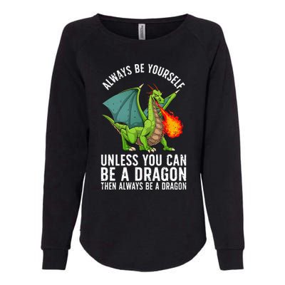 Funny Dragon Design For Men Women Kids Fantasy Dragon Lover Womens California Wash Sweatshirt