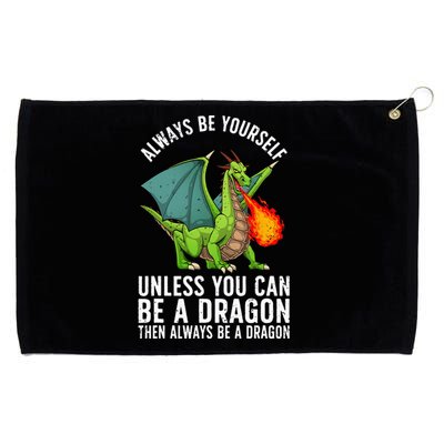 Funny Dragon Design For Men Women Kids Fantasy Dragon Lover Grommeted Golf Towel