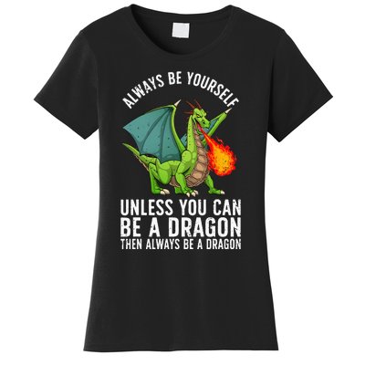 Funny Dragon Design For Men Women Kids Fantasy Dragon Lover Women's T-Shirt